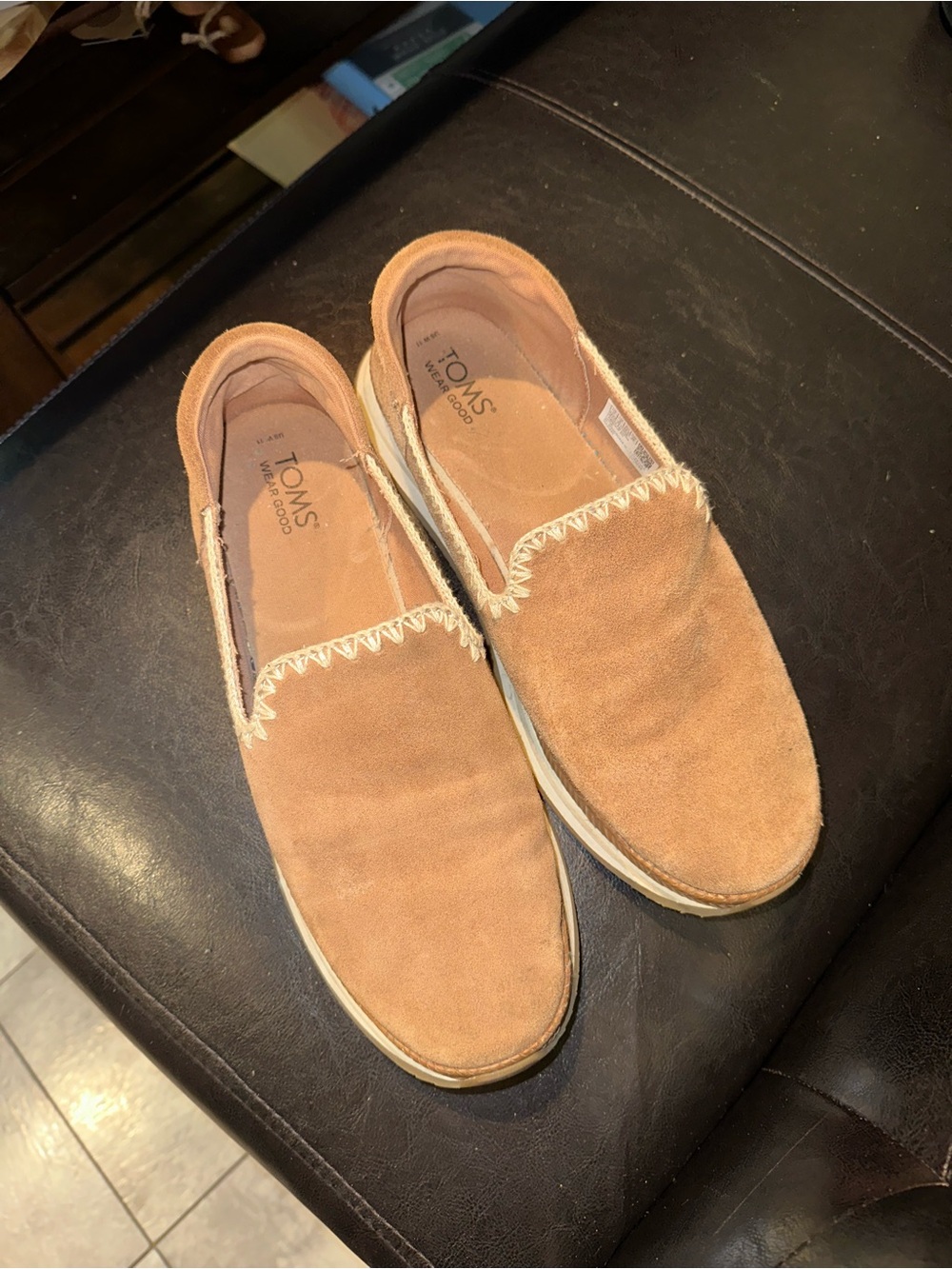 TOMS Women’s Jocelyn Brown Deco Stitch Espadrille Sneaker 11
